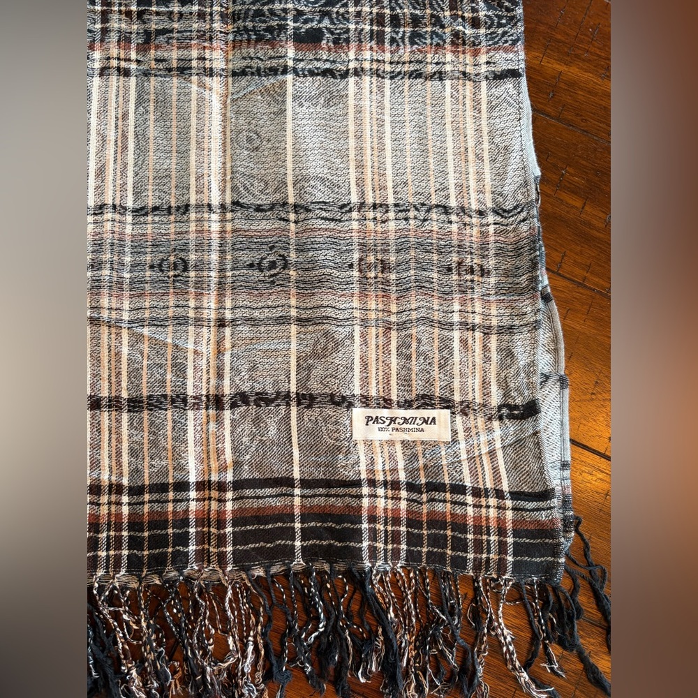100% Pashmina cashmere 27x70 Scarf/Shawl